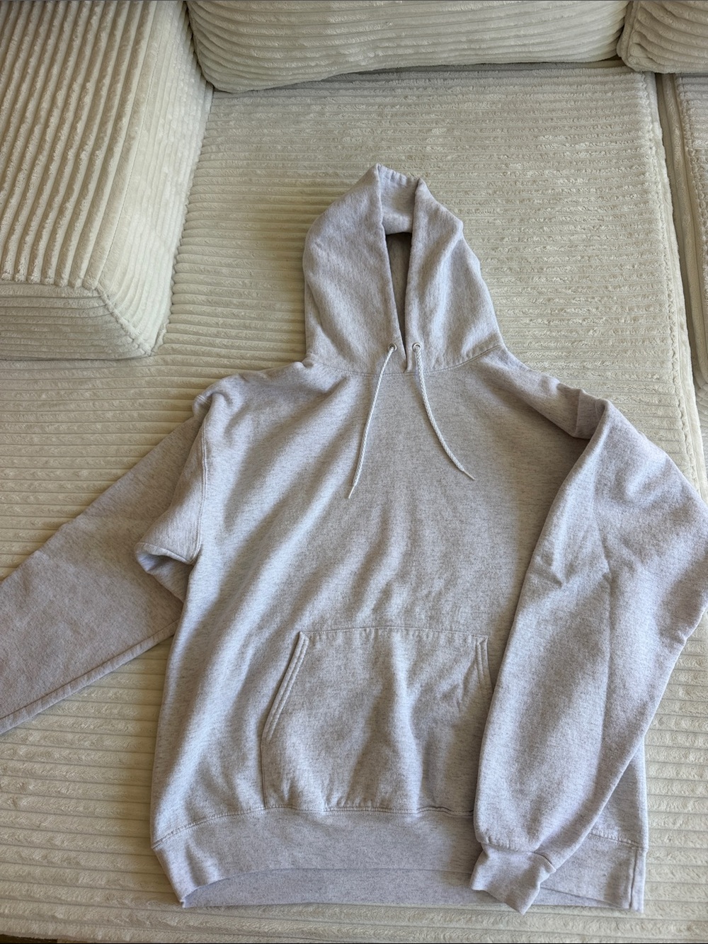 Light Gray Hoodie Sweatshirt